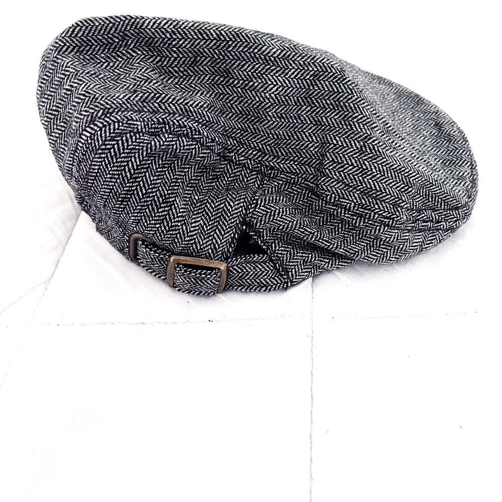 Baby Gap Wool Blend Herringbone Newsboy cap hat Size XS/S